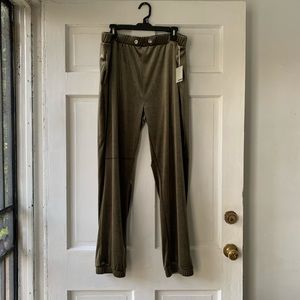 Active USA Suede Green Jogger Pants